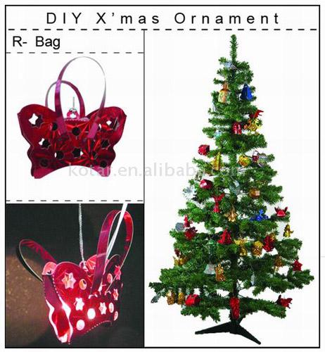  DIY Xmas Ornaments-bag (DIY Xmas Украшения мешок)