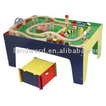  Wooden Train Set (Train en bois Set)