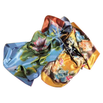  Silk Handpainted Scarf (Écharpe de soie peint à la main)