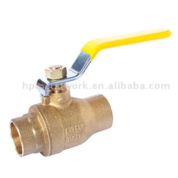  Brass Ball Valve with Soldered Ends (Brass Ball Valve avec Ends soudées)