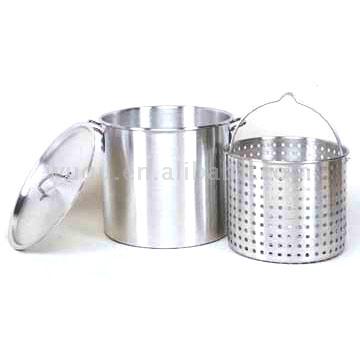  Aluminum Boiling Pot with Basket (Aluminium boiling pot avec Basket)