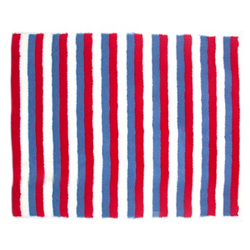  Red, White and Blue Paint Roller Fabric (Rouge, bleu et blanc et rouleaux de tissus)