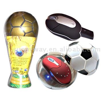  Football Shaped Wireless Optical Mouses (Футбол Shaped беспроводной оптической мыши)