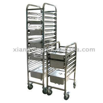  Mobile Food Pan Rack