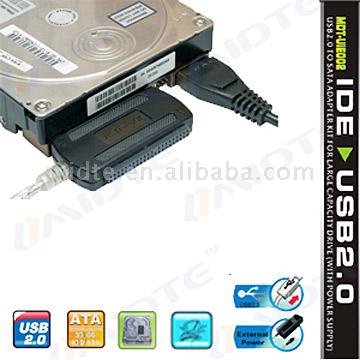  IDE to USB2.0 / 2.5 / 3.5 / 5.25 HDD, CD-RW (IDE в USB2.0 / 2,5 / 3,5 / 5,25 жесткий диск, CD-RW)