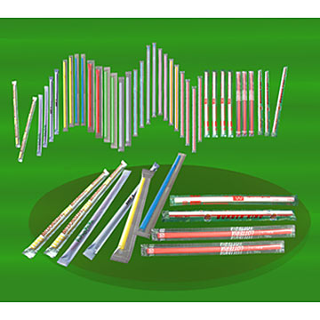  Film Wrapped Straws (3-Side Sealed) (Film Wrapped Pailles (3-Side Sealed))