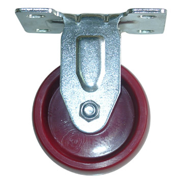  3" Nylon Rigid Red Caster (3 "Nylon rigide rouge Caster)