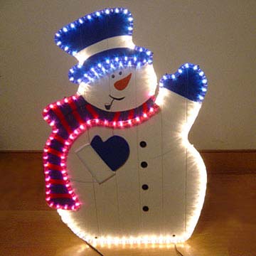  Painted Snowman Rope Lights (Painted Snowman Lichterschlangen)