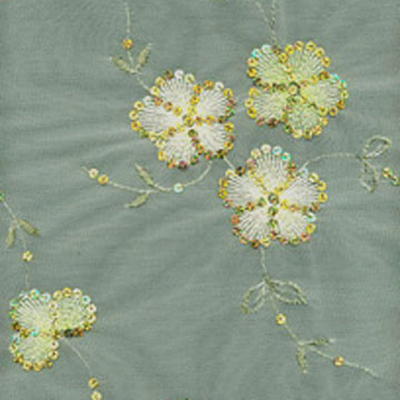  Spangle Embroidered Tulle ( Spangle Embroidered Tulle)