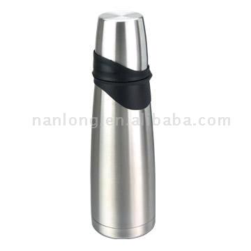  Stainless Steel Vacuum Flask with Plastic Liner(1.0L Newly Designed)