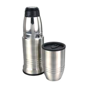  NLB-50CT 3-in-1 Stainless Steel Vacuum Flask with Mug (NLB-50CT 3-in-1 Stainless Steel Thermos avec Mug)