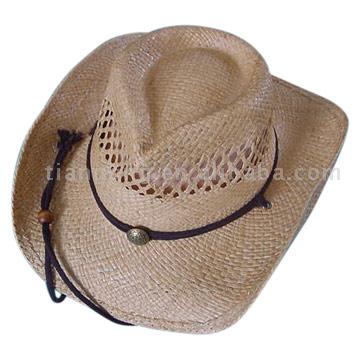  Raffia cowboy Hat (Raphia chapeau de cowboy)