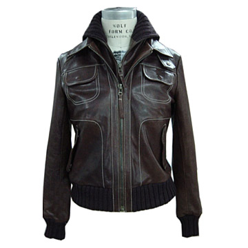  Ladies` Leather Jacket (Cuir pour dames Veste)