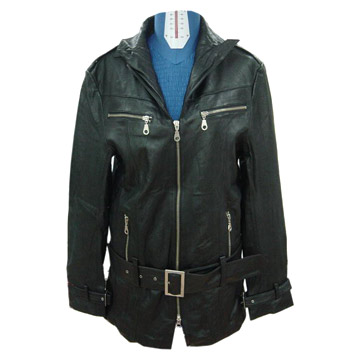  Ladies` Leather Jacket (Кожа женская куртка)