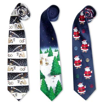  Silk Printed Christams Ties