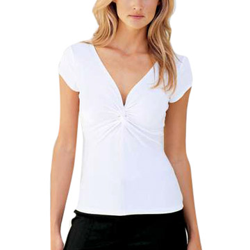  White Knot Front Top