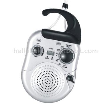  AM / FM Shower Radio with Clock and Hook ( AM / FM Shower Radio with Clock and Hook)