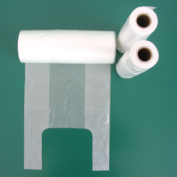  HDPE T-Shirt Bags On Roll ( HDPE T-Shirt Bags On Roll)