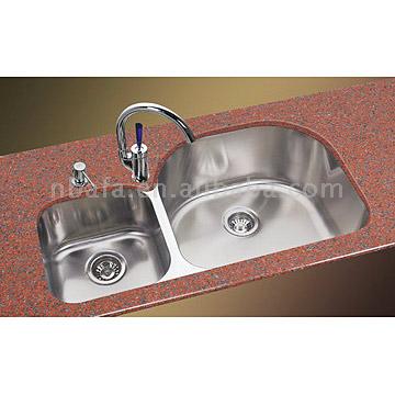  Double Stainless Steel Sink (Évier double en acier inoxydable)