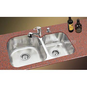  Double Stainless Steel Sinks (Двухместные раковины из нержавеющей стали)