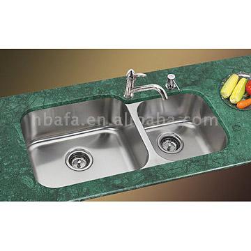  Double Stainless Steel Sink (Évier double en acier inoxydable)