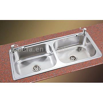  Double Stainless Steel Sinks (Doppel-Spülbecken aus Edelstahl)