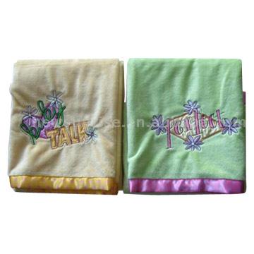  Embroidered Babies` Blankets