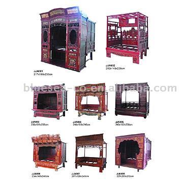  Chinese Antique Marriage Canopy Beds