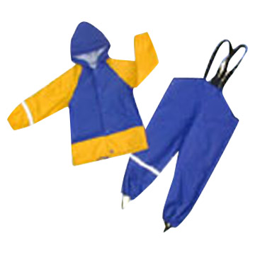  100% PVC Children`s Rainsuit ( 100% PVC Children`s Rainsuit)