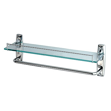  Glass Shelf with Towel Bar (Tablette en verre avec Towel Bar)