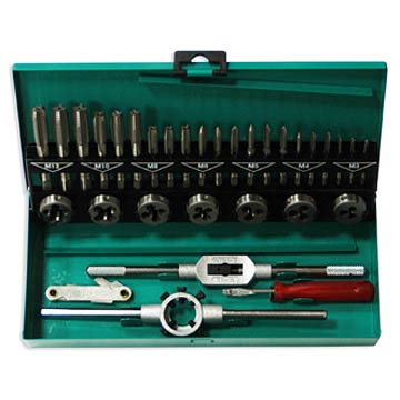  32-piece Tap and Die Set (32-tarauds Set)