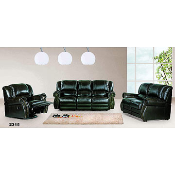  Reclining Leather Sofas (Inclinable en cuir Canapés)