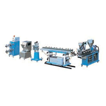 Tricolor Drink Straw Extruder (Tricolor Drink Straw Extruder)