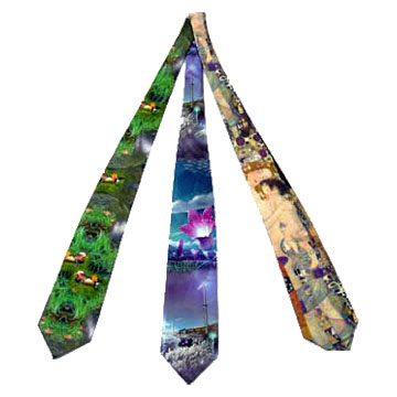  Digital Textile Printed Ties (Digital Textile imprimé Ties)