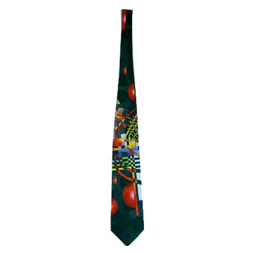  Digital Textile Printed Tie (Digital Textile imprimé Tie)