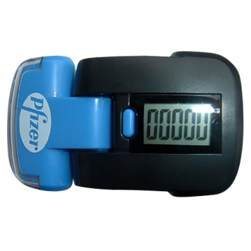  Pedometer with Strong LED Flashlights (Podomètre avec lampes de poche puissante LED)