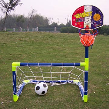  Football Goal With Basketball Hoop