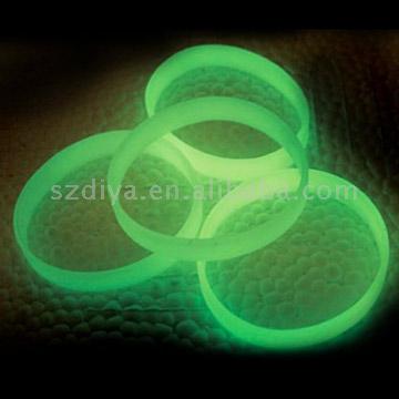  Glow in Dark Silicon Bracelet (Glow Dark в Силиконовой Браслет)