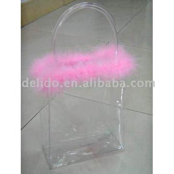  PVC Handbag with Feather (Сумочка из ПВХ с Перу)