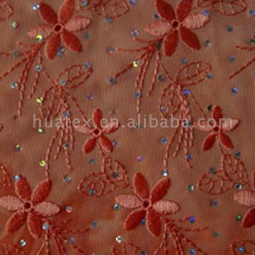  Spray Printed Chiffon With Embroidery And Spangle ( Spray Printed Chiffon With Embroidery And Spangle)