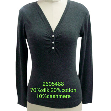  Vneck Neck Long Sleeve Pullover ( Vneck Neck Long Sleeve Pullover)