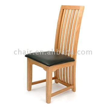  Oak Dining Chair with Leather Seat (Oak Chaise avec sièges en cuir)