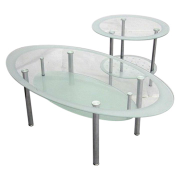  Glass Coffee Table (Table basse en verre)