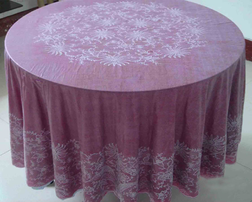  Embossed Vinyl Lace Tablecloth (Embossed Denetelle Nappe)