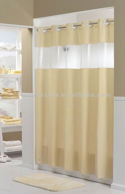  Hook-Less Shower Curtain (Hook-Moins de rideau de douche)
