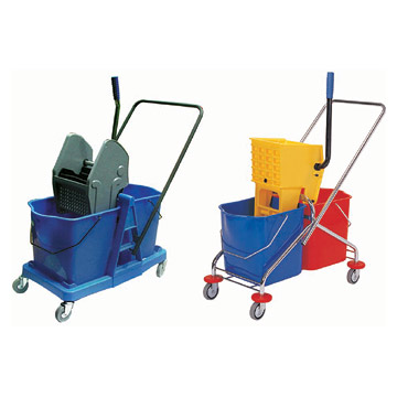 Steel Double Mop Wringer Trolleys (Steel Double Mop Wringer Trolleys)