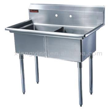  Two Compartments Stainless Steel Sink ( Two Compartments Stainless Steel Sink)