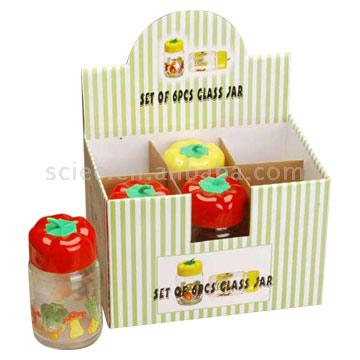  Glass Storage Jar Set ( Glass Storage Jar Set)