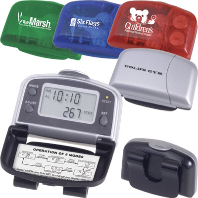  Pedometer with Stopwatch and Large Room for Logo Imprint (Шагомер с секундомером и большой комнаты для логотипа Выходные данные)