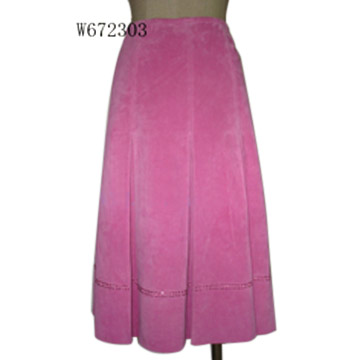  Washable Pig Suede Lady`s Skirt (Моющиеся Pig Suede Lady`s Юбка)